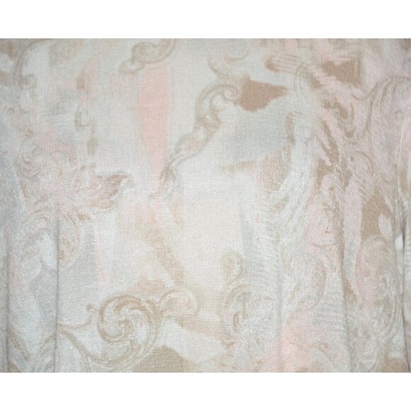 NWT Chico's CoziSoft Neutral Short Sleeve Blouse T-Shirt Top Size 2 US L - Picture 3 of 12